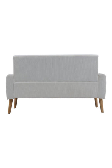 2 Seater Corduroy Fabric Loveseat Sofa