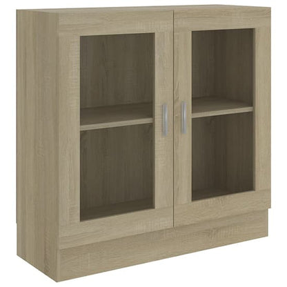 Maili Wooden Display Cabinet With 2 Doors In Sonoma Oak