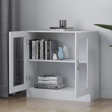 Maili Wooden Display Cabinet With 2 Doors In White