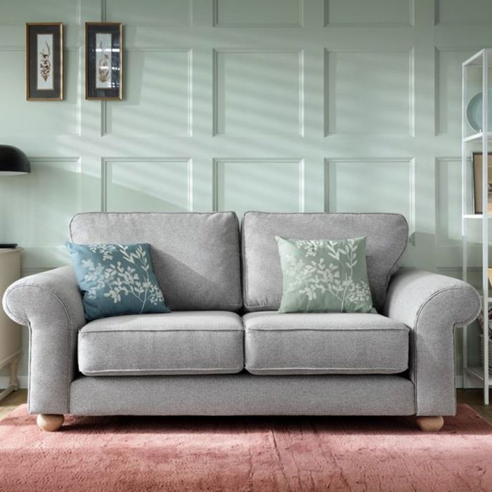 Zazzles 2 Seater Sofa - Light Grey Fabric