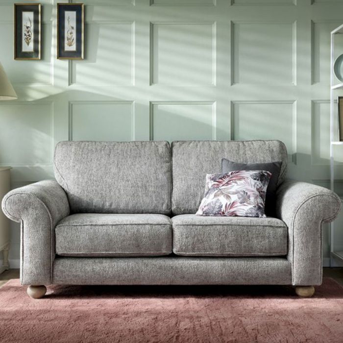 Zazzles 2 Seater Sofa - Ash Grey Fabric