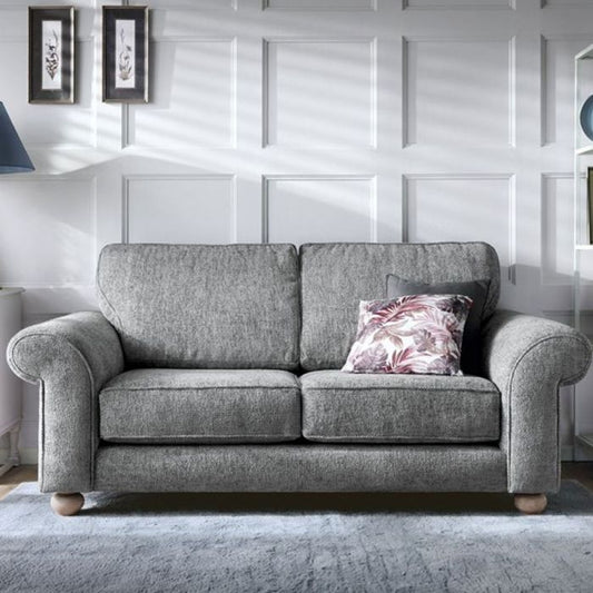 Zazzles 2 Seater Sofa - Steel Grey Fabric