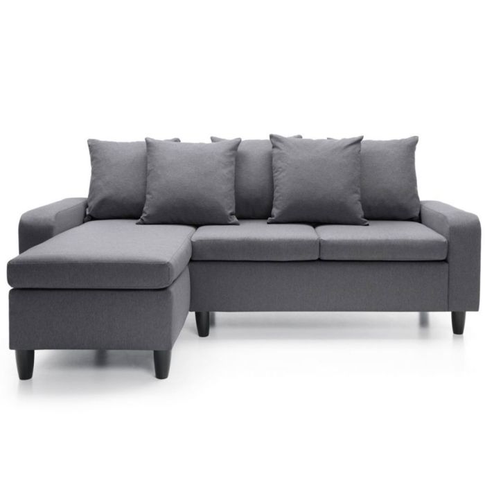 Pontoon Corner Sofa - Left Arm Dark Grey Fabric