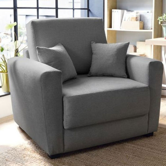 Alexander Armchair 1 Seater Sofabed - Dark Grey Fabric