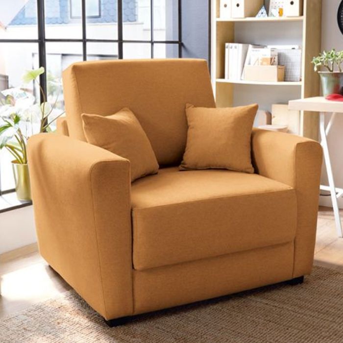 Alexander Armchair 1 Seater Sofabed - Saffron Fabric