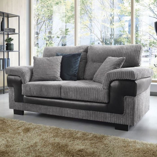 Nathaniel 2 Seater Sofa - Grey Fabric