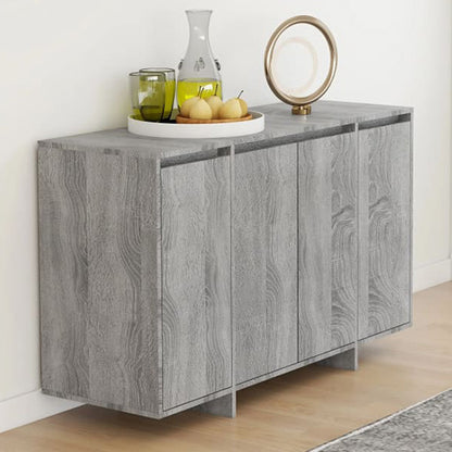 Maisa Wooden Sideboard With 4 Doors In Grey Sonoma Oak