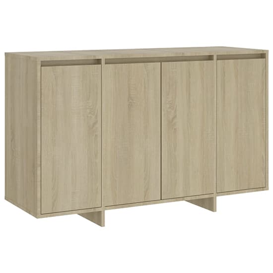 Maisa Wooden Sideboard With 4 Doors In Sonoma Oak