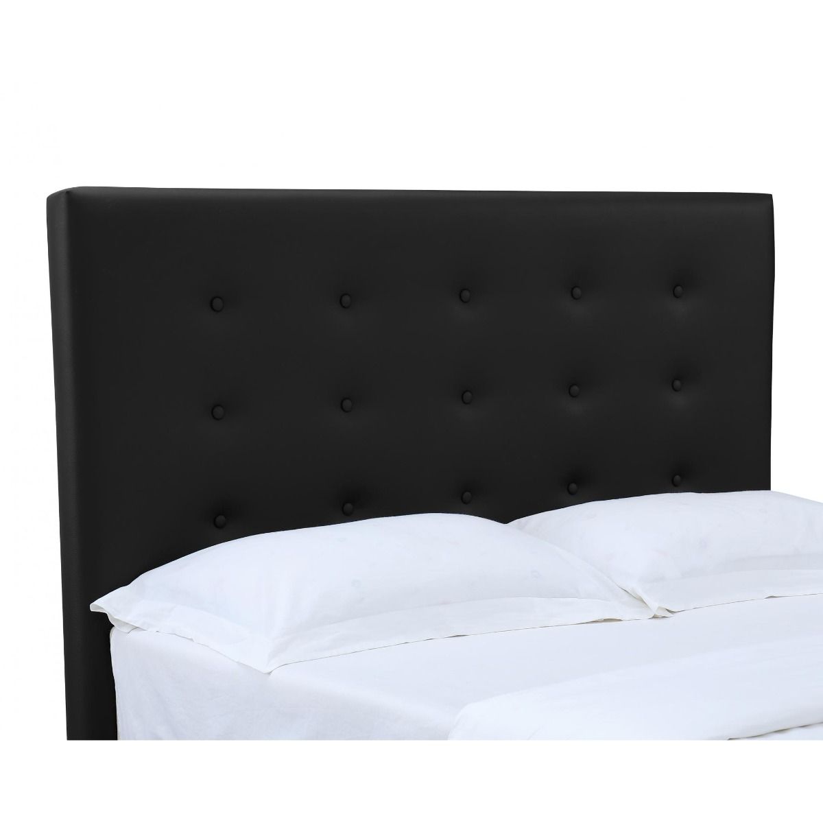 Osceola Leather Effect Luxury TV Bed Black - Double Bed