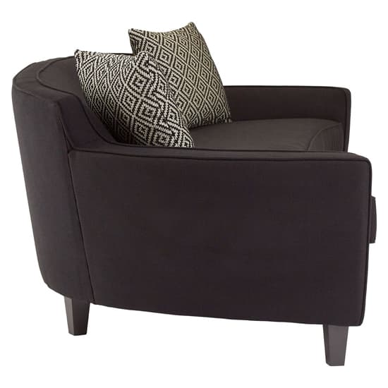 Contemporary Black Upholstered 3-Seater Sofa for Modern Living Rooms