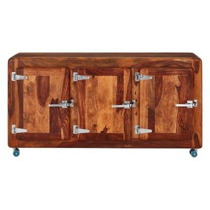 Merova Wooden Sideboard With 3 Doors In Brown