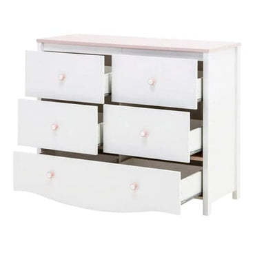 Merrill Kids Wooden Chest Of 5 Drawers In Matt White