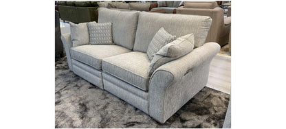 Miami Grey Fabric Electric Recliner Sofa Set with USB Charging - 3+2 Configuration, Hardwood Frame, Multiple Combinations Available