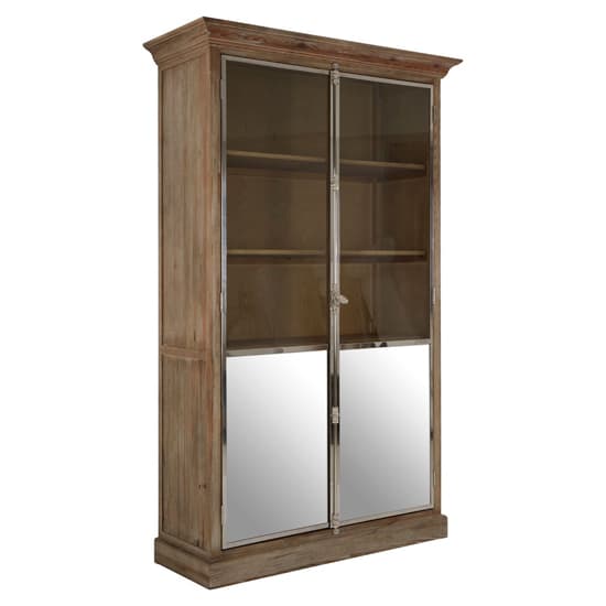 Mintaka Wooden Display Cabinet With 2 Doors In Natural