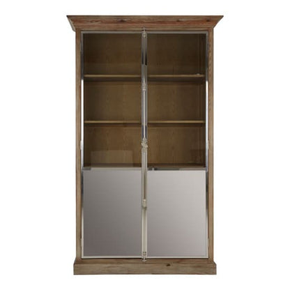 Mintaka Wooden Display Cabinet With 2 Doors In Natural