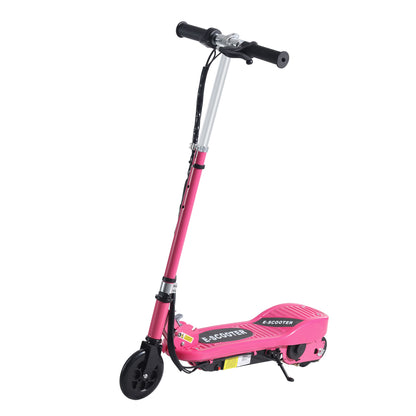 HOMCOM olding Electric Kids Scooter Ride on Age 7-14, Pink