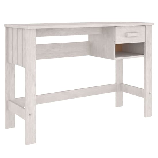 FURCO White Pine Wood Laptop Desk with Drawer for Home Office