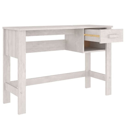 FURCO White Pine Wood Laptop Desk with Drawer for Home Office