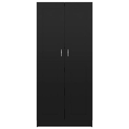 Nancia High Gloss Wardrobe With 2 Doors In Black