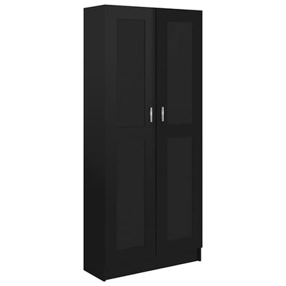 Nancia High Gloss Wardrobe With 2 Doors In Black