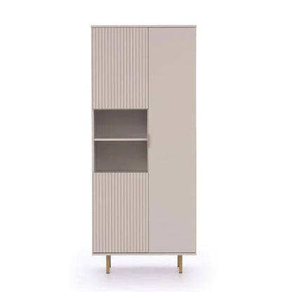 Naples Wooden Display Cabinet With 2 Doors In Cashmere