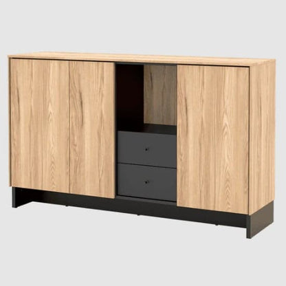 Narva Wooden Sideboard 3 Doors 1 Drawers In Mountain Ash