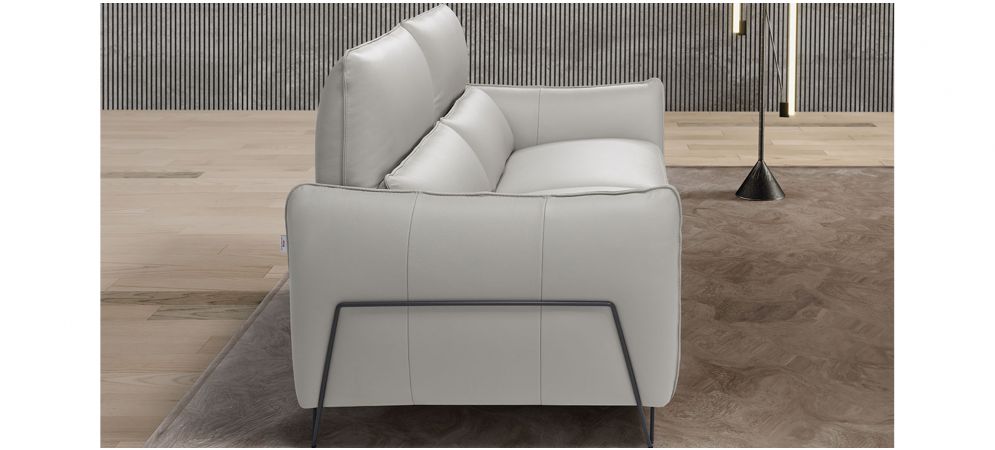 Nashira Electric Recliner Sofa Set - Cream Leather, 3 + 2 Seater, 10-Year Warranty, Customizable Colors and Materials