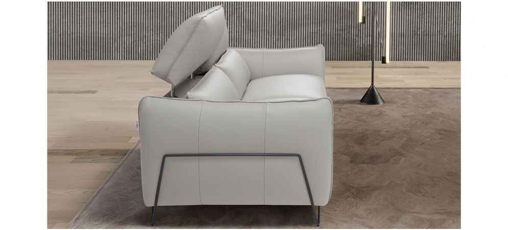 Nashira Electric Recliner Sofa Set - Cream Leather, 3 + 2 Seater, 10-Year Warranty, Customizable Colors and Materials