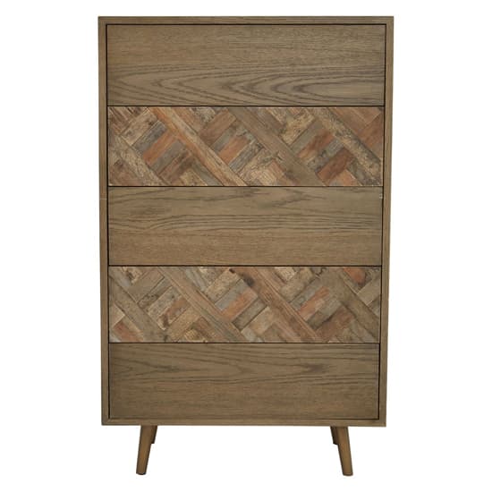 Nushagak Wooden Chest Of 5 Drawers In Natural