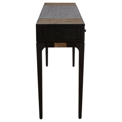 Nushagak Wooden Console Table With 4 Drawers In Brown And Black