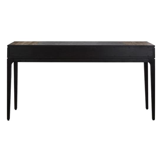 Nushagak Wooden Console Table With 4 Drawers In Brown And Black