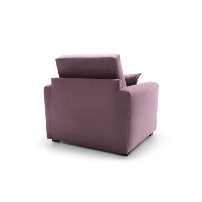 Alexander Armchair Velvet 1 Seater Sofabed - Pink Fabric