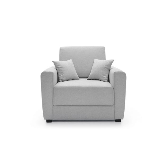 Alexander Armchair 1 Seater Sofabed - Light Grey Fabric