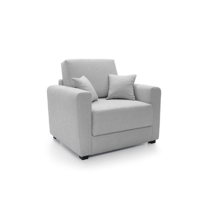 Alexander Armchair 1 Seater Sofabed - Light Grey Fabric