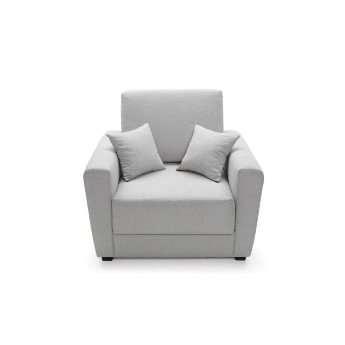 Alexander Armchair 1 Seater Sofabed - Light Grey Fabric