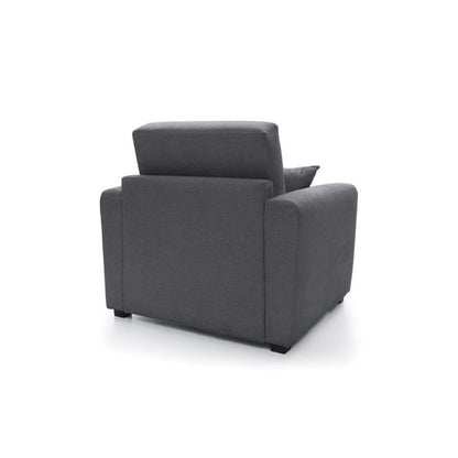 Alexander Armchair 1 Seater Sofabed - Dark Grey Fabric