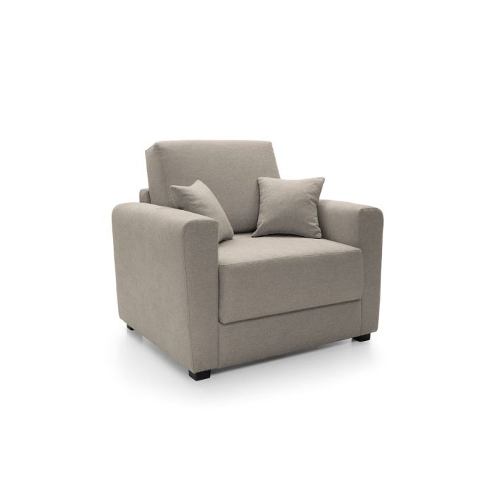 Alexander Armchair 1 Seater Sofabed - Sand Fabric