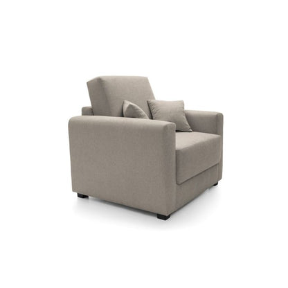 Alexander Armchair 1 Seater Sofabed - Sand Fabric