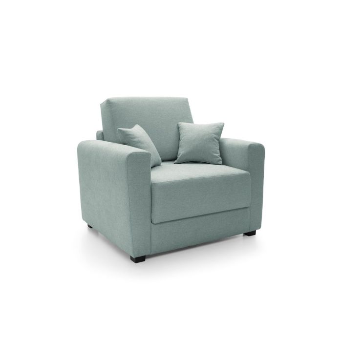 Alexander Armchair 1 Seater Sofabed - Pistachio Green Fabric