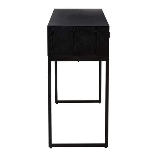 Orphee Wooden Console Table With 2 Drawers In Black