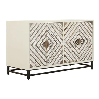 Orphee Wooden Sideboard With 4 Doors In White