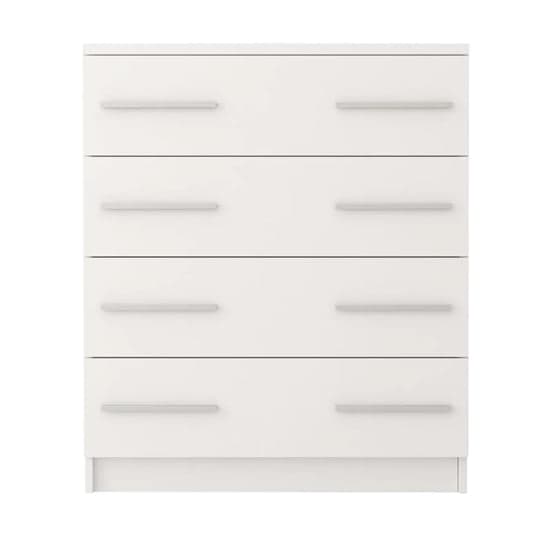 Oxnard Wooden Chest Of 4 Drawers In Matt White