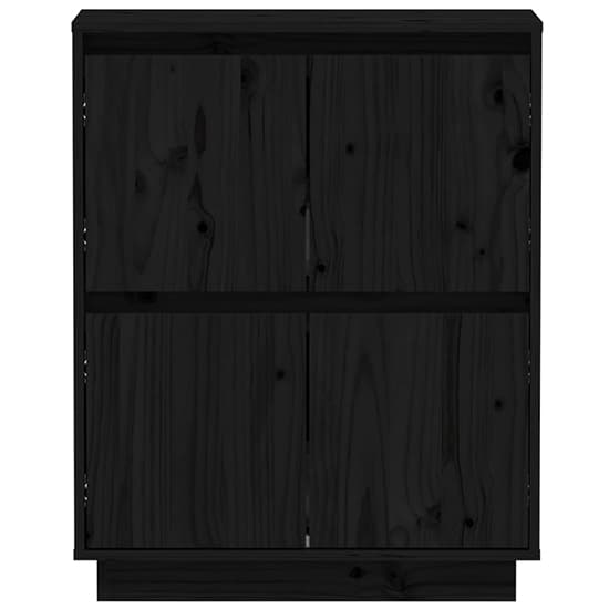 Paolo Pinewood Sideboard With 4 Doors In Black