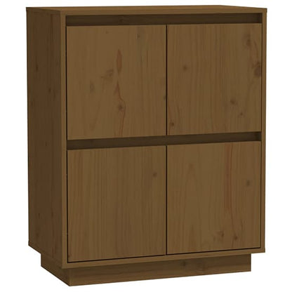 Paolo Pinewood Sideboard With 4 Doors In Honey Brown