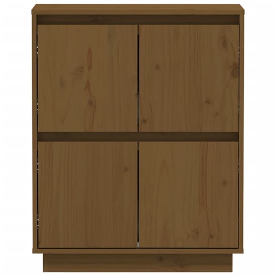 Paolo Pinewood Sideboard With 4 Doors In Honey Brown