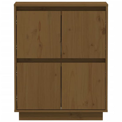 Paolo Pinewood Sideboard With 4 Doors In Honey Brown