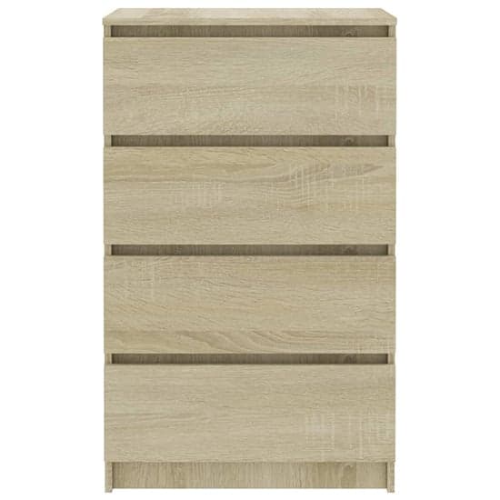 Perris Wooden Chest Of 4 Drawers In Sonoma Oak