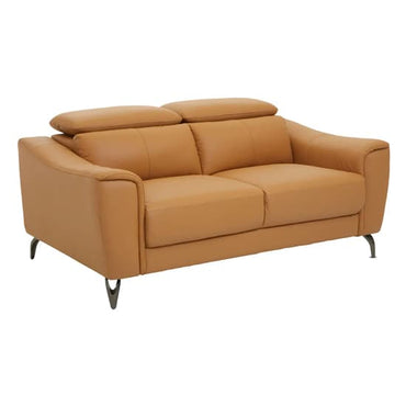 Phoenixville Faux Leather 2 Seater Sofa In Camel