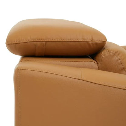 Phoenixville Faux Leather 2 Seater Sofa In Camel