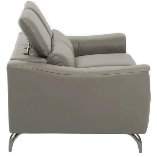 Phoenixville Faux Leather 2 Seater Sofa In Grey